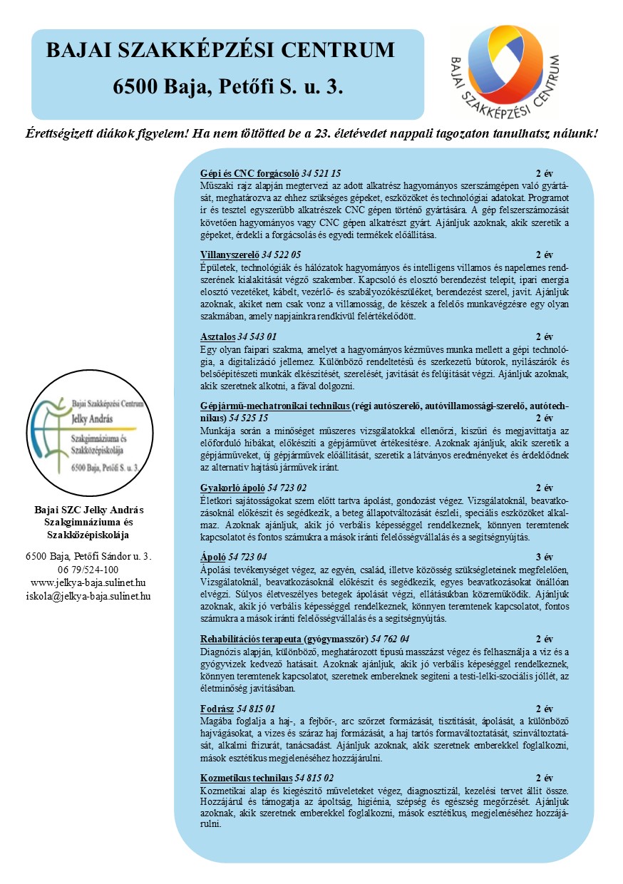 jelky Baja részletes leírás